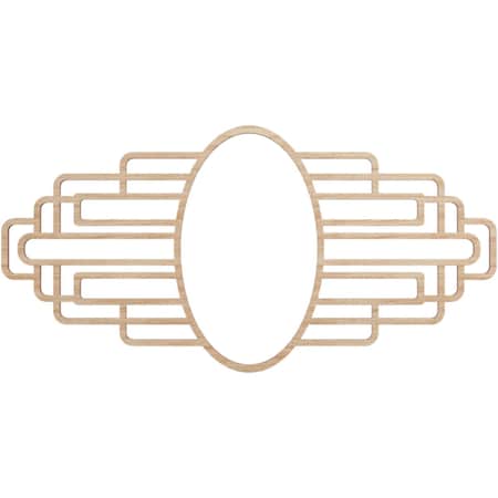 Ekena Millwork Elizabeth Wood Fretwork Pierced Ceiling Medallion, Alder, 18"W x 9"H x 5"IW x 8 1/2"IH x 3/8"T CMWP18X09X0375EBAL